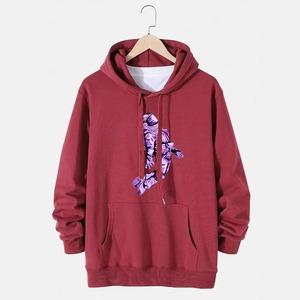 High Quality Mens Hoodies Sweatshirts Unisex Streetwear Pullover Wholesale Custom Embroidery Logo <b>Blank</b> Mens Hoodies - Product Image 1