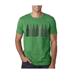 Camiseta de árboles para hombre, camisa de naturaleza, camiseta de senderismo, camisetas gráficas, camiseta de bosque - Product Image 1