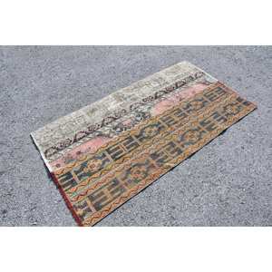 Alfombra turca Vintage rojo Beige 31X58 pies elegante refinado clásico gran área decoración acento nueva lana látex respaldo Patchwork - Product Image 3