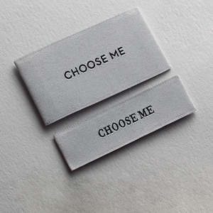 High Quality Clothing Customized Black Satin Woven <b>Label</b> Wholesale Brand <b>Garment</b> Accessories - Product Image 1