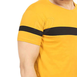 Camiseta de alta calidad para hombre, camiseta de manga corta para hombre, Camiseta ajustada de media manga de Color sólido con cuello redondo para hombre - Product Image 3