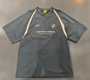 Clothing Manufacturer Custom Men Oversized Boxy Sporty T-<b>shirt</b> Soccer Jersey Absorb Sweat Fabric Screen Printing <b>Patchwork</b> Mesh - Product Image 1