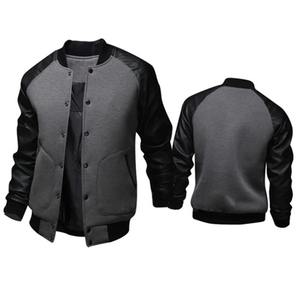 Chaqueta informal de béisbol de Hip Hop para hombre, ropa de calle a la moda, chaqueta de retazos, Chaqueta para hombre, Anime 77 vendido - Product Image 2