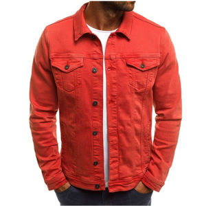 Veste en jean pour homme de haute qualité, respirante, durable, en coton, coupe ajustée, manches longues, boutons sur le devant - Product Image 5
