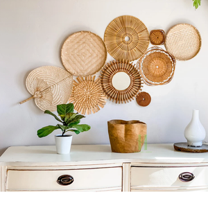 HNH Craft Wall Hanging Decor for Living Room Eco Friendly Wall Basket Neutral Color Wall Basket From Vietnam Factory - Product Image 6