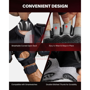 Guantes de Ciclismo para Niños, Medios Dedos, para Bicicleta de Montaña, Niños y Niñas, por KARIMAN MANUFACTURING - Product Image 6