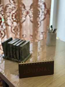 Handmade <b>Green</b> Marble <b>Coasters</b> Elegant Drink <b>Coasters</b> Table Protection - Product Image 6