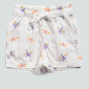 Pantalones Cortos Infantiles con Estampado Floral 100% Algodón, Color Sólido, Pantalones Cortos para Niños, Pantalones Cortos Personalizados para Niños - Product Image 1