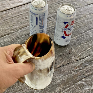 Tasse en corne attrayante brillante Tasse à corne à boire unique Belle tasse en corne de Viking Chope à bière de qualité supérieure par artisanat de luxe - Product Image 6