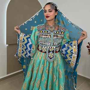 ชุดเดรสสตรีสไตล์อัฟกานิสถานวินเทจชุดเดรสลูกไม้ของผู้ใหญ่ชุดเดรสแบบชนเผ่าคูจิ2025สีเฉพาะตัว - Product Image 5