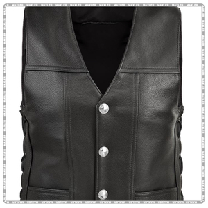 Chaleco de cuero para hombre de alta calidad, duradero, con estilo, protector para motocicleta, Chaleco de cuero para motocicleta, protector de alta durabilidad - Product Image 6