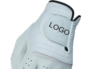 Gants de golf, protection sportive, cuir véritable, sangle de poignet réglable, ajustement facile, utilisation professionnelle pour l'entraînement, légers et confortables - Product Image 3
