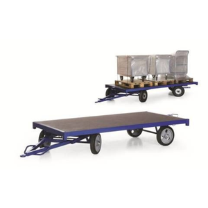 Chariot à marchandises longues Remorque industrielle avec moteur-Plateforme 3000x1500mm Différentes capacités de charge Fabriqué en France - Product Image 2