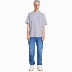 Proveedor de camisetas, venta al por mayor, Camiseta de algodón en blanco para hombre, camiseta personalizada de alta calidad con estampado de gran tamaño, camisetas para hombre - Product Image 2