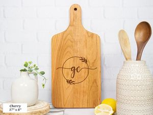 เขียงไม้รูปขวดไวน์ด้วยเลเซอร์ทำจาก HF - Product Image 5