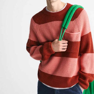 Suéter de mohair para hombre de moda, jersey de manga larga, prendas de punto cómodas y suaves, ropa de calle informal para Otoño e Invierno - Product Image 4