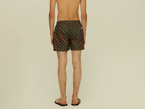 Shorts de bain et de plage pour hommes en PET recyclé, à faible MOQ, imprimés, séchage rapide, en tissu polyester extensible, style boardshorts, style urbain - Product Image 3