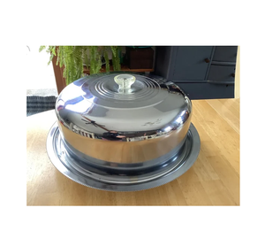 Antique Round Stainless Steel <b>Cake</b> Cover Dome Shiny Finished <b>Cake</b> <b>Stand</b> Party Cover Dome Top Selling <b>Sale</b> - Product Image 3