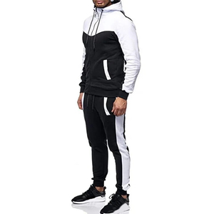 Classic men tracksuit apparel with full zip up jacket and pants for workout training running exercise sports fitness outdoor OEM - Product Image 1