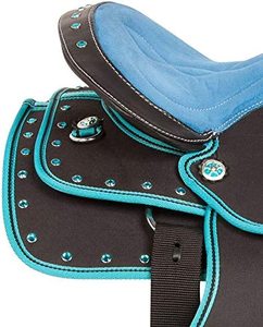 Juego de sillín de barril de carreras inglés de calidad superior, cabestros de cuero sintético a juego, alfombras de caballo de estilo occidental PUSHPA OVERSEAS - Product Image 4