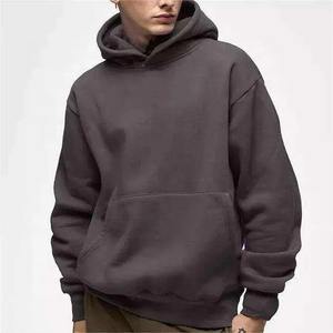 Fabricant personnalisé de haute qualité 500 GSM Boxy unisexe sweats à capuche épais 100% coton brodé vierge pour hommes en hiver - Product Image 3