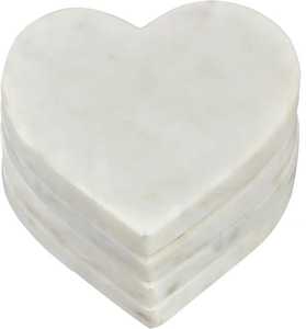 Sous-verres en bois personnalisés en marbre et en bois d'acacia Ensemble de sous-verres en bois personnalisés avec os et laiton faits à la main - Product Image 3