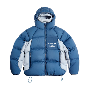 Custom Design <b>Padded</b> Coat Logo Oversized Men's Down Bubble Quilted Jacket Winter Custom Puffer Streetwear Jacket - Product Image 2