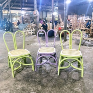 Sillas Infantiles de Ratán Natural Hechas a Mano, Asientos de Mimbre para Niños para Bodas, Cumpleaños, Alquiler, Proveedor OEM - Product Image 6
