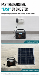 Station d'alimentation portable 100W 76.8Wh, système de stockage d'énergie avec ports DC, USB, AC, alimentation compacte pour la maison, les situations d'urgence et le camping - Product Image 4