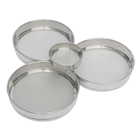 240 Mesh 0.036 Diameter kawat anyaman baja nirkarat kawat Mesh laboratorium melingkar pasir saringan uji skrining Vibro