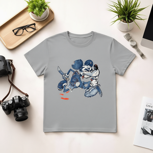 T-Shirt Unisex 100% Cotone Stile Casual con Stampa Personalizzata di Rose, Taglia 2XL, 210GSM, Metodo di Stampa DTG - Product Image 3