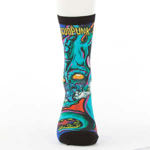 Chaussettes de sport de haute qualité, vente en gros de chaussettes de sport personnalisées en spandex/polyester, vêtements d'hiver, antibactériennes - Product Image 1