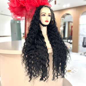 <b>Long</b> Length High Quality <b>Black</b> Bumerse Curly Natural Color <b>Wigs</b> From Vietnamese Human Hair Real Human Hair 2025 - Product Image 4
