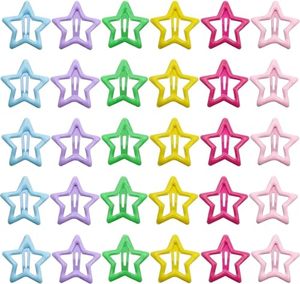 30 stuks elegante sterhaarspelden voor meisjes, kleine metalen klauwclips, hoogwaardige schoolaccessoires - Product Image 1