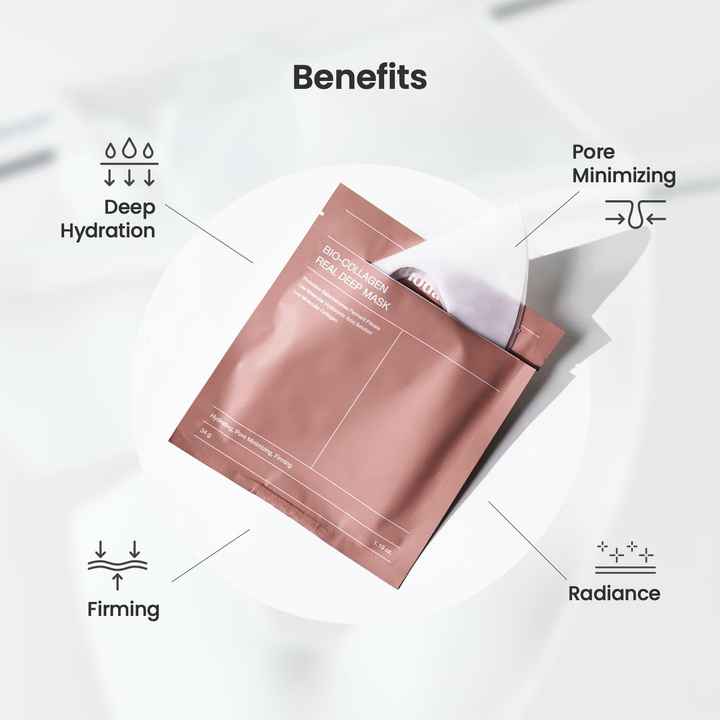 BIODANCE Bio-Collagen Real Deep Mask 4ea - Made in Korea Hydrating Overnight Hydrogel Face Mask Mask K-Beauty Glass Skin