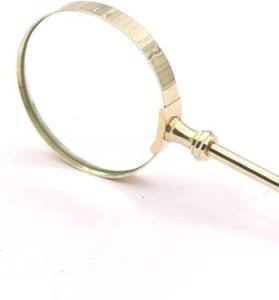 Loupe à main vintage en aluminium massif, style nautique antique, lecteur de cartes, décoration de bureau, objet de collection, cadeau - Product Image 1