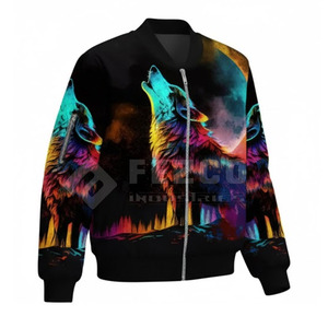 Professional Manufactured <b>Slim</b> <b>Fit</b> Men's Bomber <b>Jacket</b> Stand Front Casual Outdoor Winter Breathable Eco-Friendly Nylon/Polyester - Product Image 4