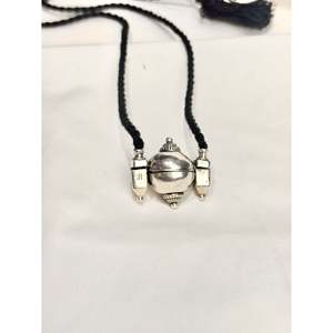 Colgante Lingam de Plata 925 Hecho a Mano con Cordón Ajustable, Colgante o Amuleto con Patrón de Cruz y Números de Estilo Religioso en Oro Rosa - Product Image 5