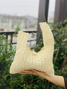 Bolso de mano personalizado, hecho a mano de ganchillo de papel, artesanía de Vietnam - Product Image 3