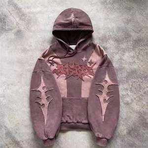 เสื้อมีฮู้ดลาย DTG วินเทจเสื้อมีฮู้ดลายซีดจางโอเวอร์ไซส์ - Product Image 2