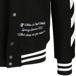 Custom Men's Hooded Stand Letterman Varsity <b>Jacket</b> <b>Canvas</b> Breathable Vintage Streetwear Embroidery Chenille Patch Winter Front - Product Image 3