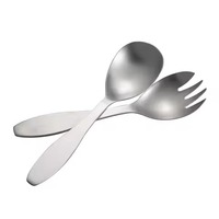 Crafts Village Traditionelles Design Silber Edelstahl Salatbesteck-Set für Zuhause Hochzeit Essen-Umweltfreundlich Spülmaschinenfest
