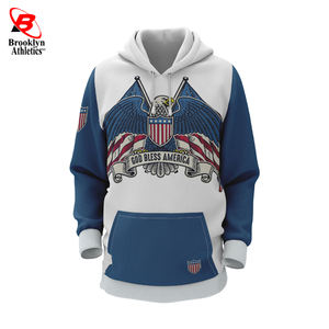 Venta al por mayor de alta calidad Sublimación completa Imprimir Hombres sudaderas con capucha de secado rápido - Product Image 6