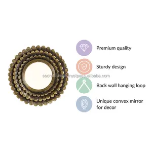 Espejo de Pared Metálico Moderno de Alta Demanda con Forma Personalizada para Decoración de Sala de Estar y Dormitorio, Disponible a Precio de Fábrica - Product Image 4