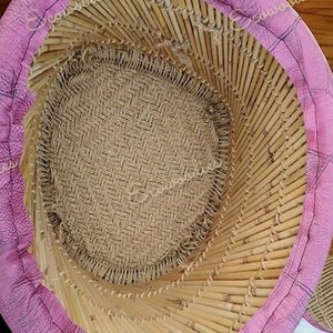 Chaise de dossier en bois de canne en bambou écologique faite à la main antique traditionnelle chaise Design élégante pour salon jardin - Product Image 6