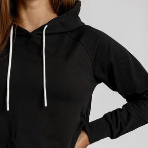 Sudadera Corta para Mujer al por Mayor, Nuevo Diseño 2026, 100% Algodón, Logotipo Personalizado en la Parte Delantera, Informal de Invierno - Product Image 5