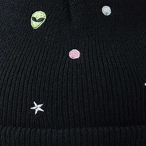 หมวกบีนนี่ผ้าฝ้ายสีพื้นปักลายรูปหัวใจสีรุ้งหมวกถักนิตติ้งให้ความอบอุ่นสำหรับฤดูใบไม้ร่วงและฤดูหนาว - Product Image 5