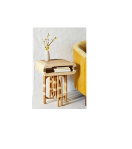 Mesa nórdica de ratán decorativa demandada Caliente con base, mesa de ratán antideslizante móvil respetuosa con el medio ambiente, ligera en peso - Product Image 2