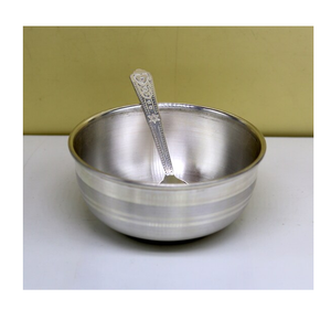 <b>Stainless</b> <b>Steel</b> <b>Bowl</b> Eco-Friendly High Quality Round Hammered Silver <b>Stainless</b> <b>Steel</b> <b>Bowl</b> Lowest Price - Product Image 5