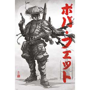 Affiche Star Wars Visions de Boba Fett, techniques d'impression numérique - Product Image 1